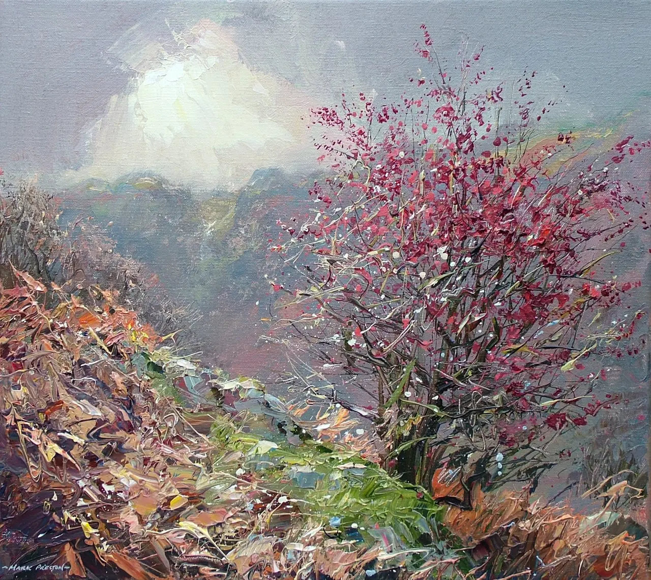 Mark Preston - autumn hawthorn, rosthwaite